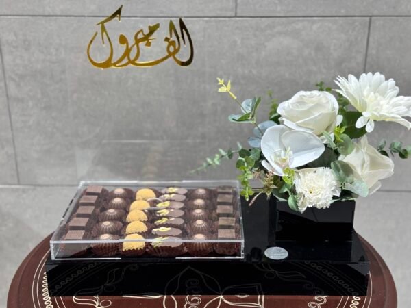 ⁦صينيه اكريليك ورد وكاكاو⁩ - الصورة ⁦3⁩